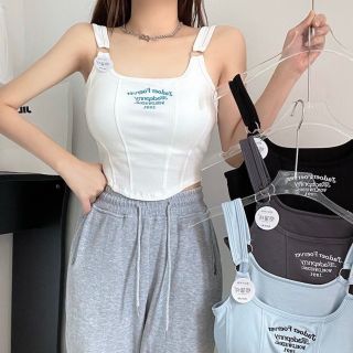 Áo croptop 2 dây vạt có yếm