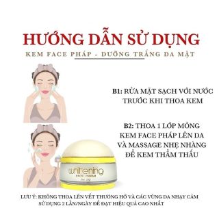 Kem face pháp Mềm, dưỡng trắng da mặt 20g