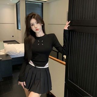ÁO KIỂU TAY DÀI THUN RIP LP3927D - LÊ PHƯƠNG BOUTIQUE