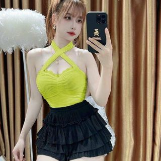 SET ÁO CỔ YẾM KÈM QUẦN 3 TẦNG - LÊ PHƯƠNG BOUTIQUE