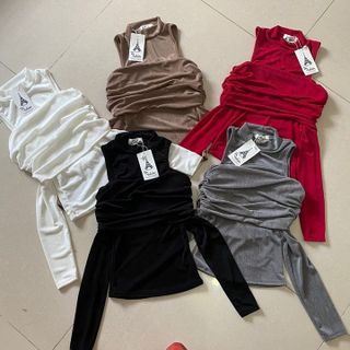 ÁO KIỂU HỞ VAI NHŨ TAY DÀI - LÊ PHƯƠNG BOUTIQUE