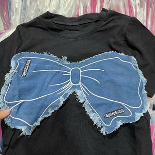 ÁO THUN NỮ DÁNG CROPTOP ÔM BODY THÊU BƯỚM CỰC XỊN - LÊ PHƯƠNG BOUTIQUE