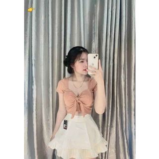 SET ÁO CROPTOP THẮT NƠ KÈM CHÂN VÁY - LÊ PHƯƠNG BOUTIQUE
