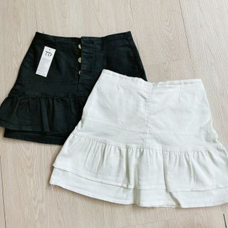CHÂN VÁY KAKI 2 TẦNG PHỐI NÚT - LÊ PHƯƠNG BOUTIQUE