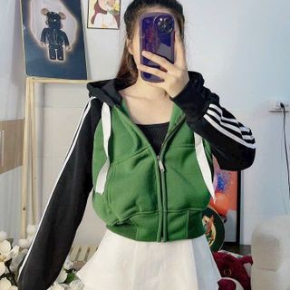 ÁO KHOÁC NỈ RAPLANG PHỐI MÀU CỰC XINH - LÊ PHƯƠNG BOUTIQUE