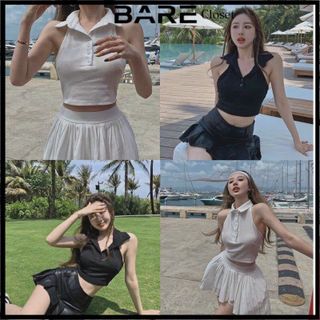 ÁO CỔ BẺ BA LỖ DÁNG CROPTOP THUN RIP XỊN - LÊ PHƯƠNG BOUTIQUE