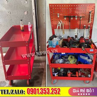 Tủ đồ nghề 3 ngăn chia khay - Tủ đựng linh kiện cơ khí