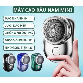 Máy cạo râu mini lưỡi kép tự mài chống thấm nước sạc usb siêu nhanh giá sỉ