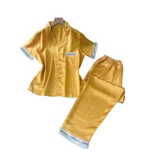 BỘ PIJAMA CHỮ KÝ TAY NGẮN QUẦN DÀI - LÊ PHƯƠNG BOUTIQUE