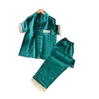 BỘ PIJAMA CHỮ KÝ TAY NGẮN QUẦN DÀI - LÊ PHƯƠNG BOUTIQUE