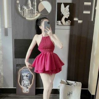 SET ÁO CỔ YẾM KÈM QUẦN CHẤT ĐŨI XỐP XINH - LÊ PHƯƠNG BOUTIQUE