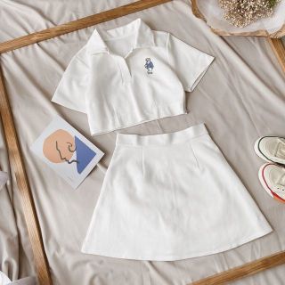 SET ÁO KÈM CHÂN VÁY THÊU GẤU - LÊ PHƯƠNG BOUTIQUE