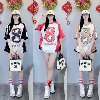 ÁO PHÔNG 3158 UNISEX TAY LỠ FORM RỘNG SỐ 8 VIỀN - LÊ PHƯƠNG BOUTIQUE