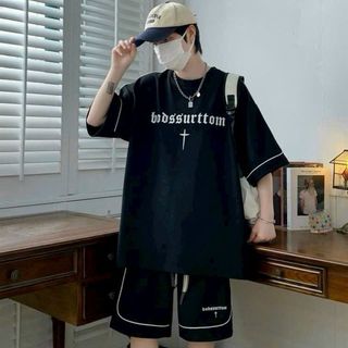 Đồ bộ nam nữ chất tổ ông thoáng mát, chạy viền, chữ thêu nổi đẹp. Giá sỉ - giá bán buôn