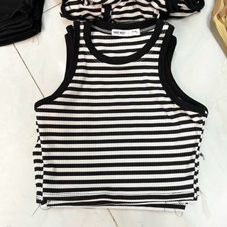ÁO THUN BA LỖ GÂN TĂM DÁNG CROPTOP CÁ TÍNH - LÊ PHƯƠNG BOUTIQUE