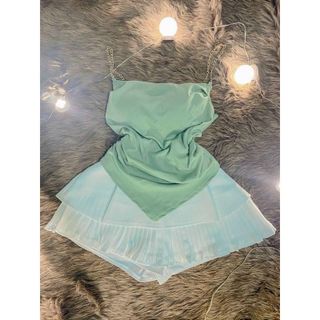 SET ÁO 2 DÂY XÍCH KÈM CHÂN VÁY DẬP LY - LÊ PHƯƠNG BOUTIQUE