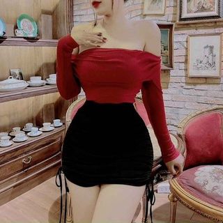 SET ÁO BẸT VAI KÈM CHÂN VÁY RÚT - LÊ PHƯƠNG BOUTIQUE