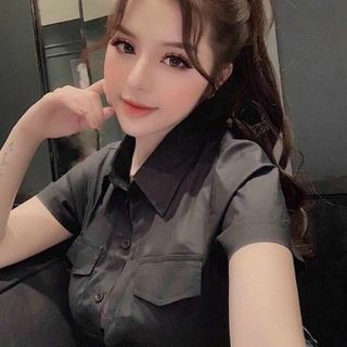 ÁO SƠ MI 2 TÚI CHẤT LỤA HÀN - LÊ PHƯƠNG BOUTIQUE