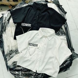 ÁO SƠ MI CROPTOP PHỐI XÍCH - LÊ PHƯƠNG BOUTIQUE