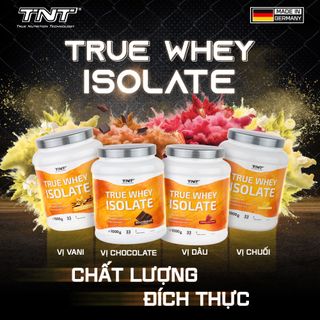 BỘT WHEY PROTEIN ISOLATE - TRUE TNT NUTRITION - 1000G