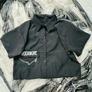 ÁO SƠ MI CROPTOP PHỐI XÍCH - LÊ PHƯƠNG BOUTIQUE
