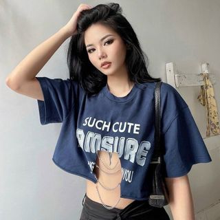 ÁO CROPTOP PHỐI XÍCH SUCH CUTE - LÊ PHƯƠNG BOUTIQUE
