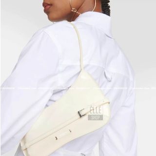 𝐓𝐔́𝐈 𝐗𝐀́𝐂𝐇 Nữ Cao Cấp 𝐋𝐄 𝐁𝐈𝐒𝐎𝐔-  𝐌𝐚̀𝐮 Trắng - Size 27cm