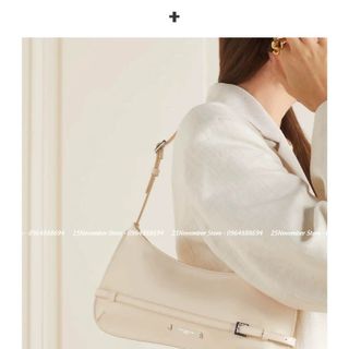 𝐓𝐔́𝐈 𝐗𝐀́𝐂𝐇 Nữ Cao Cấp 𝐋𝐄 𝐁𝐈𝐒𝐎𝐔-  𝐌𝐚̀𝐮 Trắng - Size 27cm
