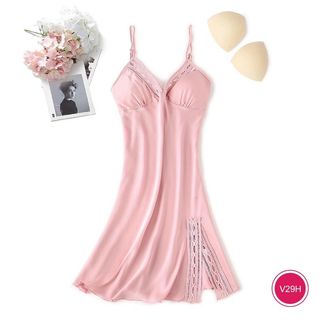 SET BỘ NGỦ SATIN PHỐI REN V29 - LÊ PHƯƠNG BOUTIQUE