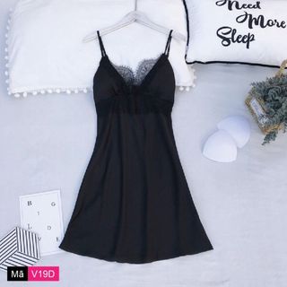 SET BỘ NGỦ SATIN PHỐI REN V19 - LÊ PHƯƠNG BOUTIQUE