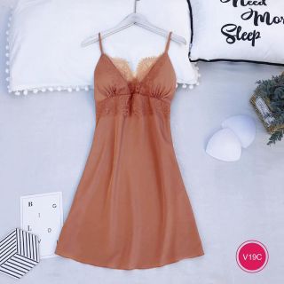 SET BỘ NGỦ SATIN PHỐI REN V19 - LÊ PHƯƠNG BOUTIQUE
