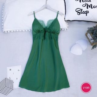 SET BỘ NGỦ SATIN PHỐI REN V19 - LÊ PHƯƠNG BOUTIQUE