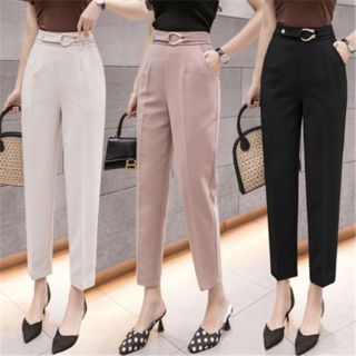 Quần Tây công sở quần baggy nữ dài cạp cao chất xịn hàng Quảng Châu