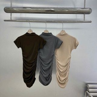 ĐẦM BODY NHÚN SƯỜN THUN RIP CỔ LỌ - LÊ PHƯƠNG BOUTIQUE