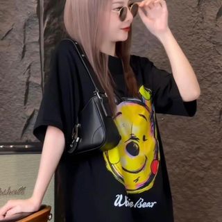 ÁO PHÔNG 3158 UNISEX TAY LỠ FORM RỘNG GẤU CƯỜI- LÊ PHƯƠNG BOUTIQUE