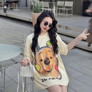 ÁO PHÔNG 3158 UNISEX TAY LỠ FORM RỘNG GẤU CƯỜI- LÊ PHƯƠNG BOUTIQUE
