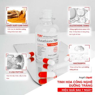 Serum Angel's Liquid Dưỡng Sáng Da, Mờ Thâm 30ml 7 Day Whitening Program Glutathione 700 V Ampoule giá sỉ
