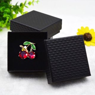 Ghim Cài Áo Hình Quả Cherry Đính Đá Nhân Tạo Thời Trang