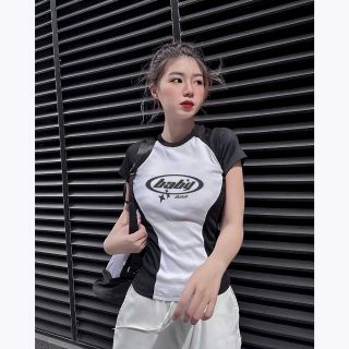 ÁO ÔM BODY THUN RIP IN CHỮ BABY - LÊ PHƯƠNG BOUTIQUE
