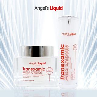 Angel's Liquid Serum & Kem Dưỡng Làm Mờ Nám Chuyên Sâu Tranexamic Mela Ampoule 30ml + Mela Cream 50ml