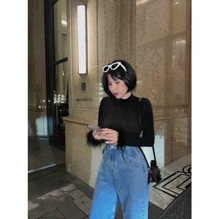 ÁO CỖ LỌ THUN NHŨ TD PHỐI LÔNG - LÊ PHƯƠNG BOUTIQUE
