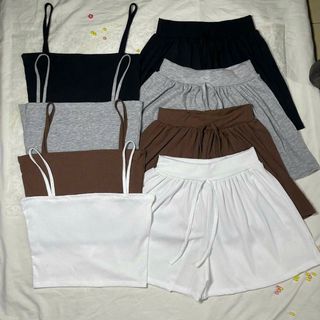 SET BỘ 2 DÂY QUẦN ỐNG RỘNG VẢI THUN GÂN TĂM CO GIÃN TỐT - LÊ PHƯƠNG BOUTIQUE