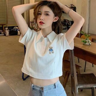 ÁO CROPTOP HỌA TIẾT GẤU - LÊ PHƯƠNG BOUTIQUE