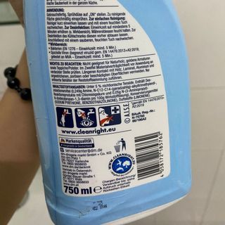 Chai Xịt Đa Năng Denkmit 750ML Tẩy Mốc, Tẩy Rửa Dầu Mỡ, Nhà Bếp, Nhà Tắm, Vòi Inox, WC Lavabo, Sàn Gạch Hoa - Hàng Đức