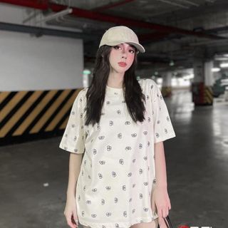 ÁO PHÔNG 3158 UNISEX TAY LỠ FORM RỘNG CHŨ BB NHỎ - LÊ PHƯƠNG BOUTIQUE
