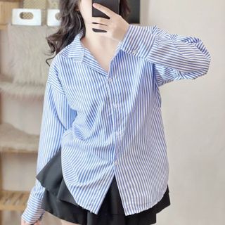 ÁO SƠ MI CARO TRẮNG SỌC CHẤT KATE - LÊ PHƯƠNG BOUTIQUE