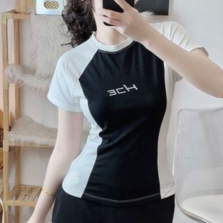 ÁO THUN ÔM BODY PHỐI MÀU RIP COTTON - LÊ PHƯƠNG BOUTIQUE
