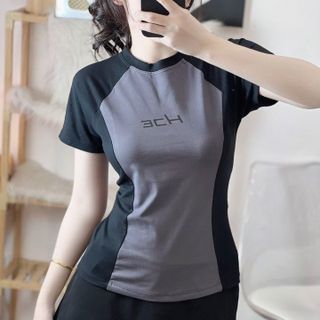 ÁO THUN ÔM BODY PHỐI MÀU RIP COTTON - LÊ PHƯƠNG BOUTIQUE