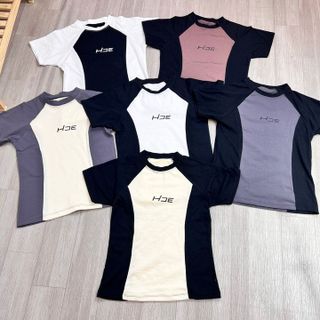 ÁO THUN ÔM BODY PHỐI MÀU RIP COTTON - LÊ PHƯƠNG BOUTIQUE