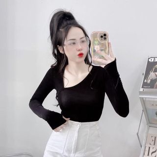 ÁO KIỂU TAY DÀI THUN GÂN TĂM LẠNH LP54F5- LÊ PHƯƠNG BOUTIQUE